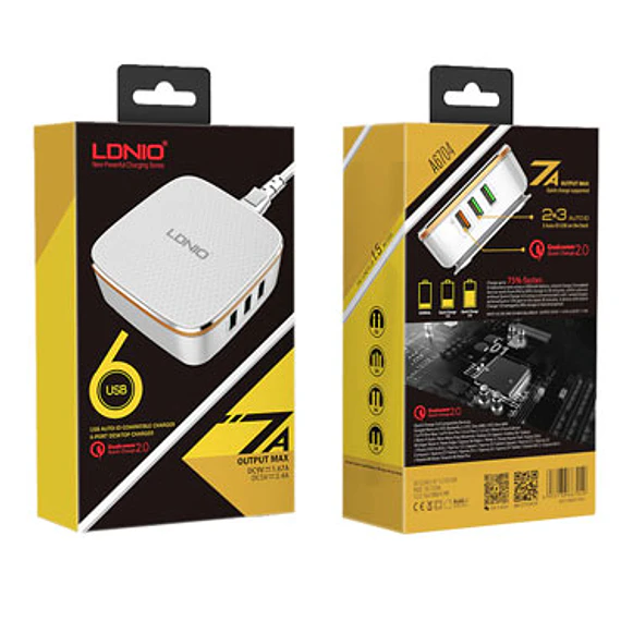 CARG USB LDNIO 220V X6 USB FAST TWC