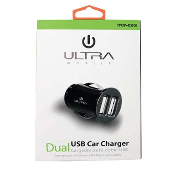 CARG USB DURACELL 12V DUAL 2.1AMP