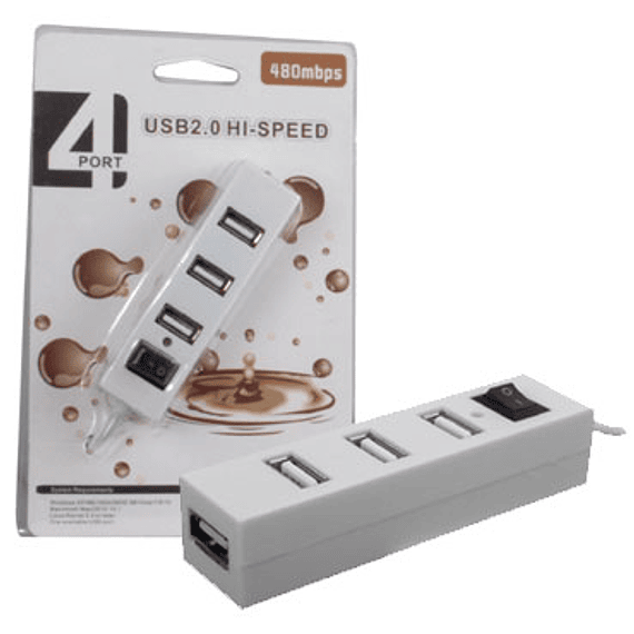 USB HUB 4 BOCAS 2.0 ULTRA HB24B