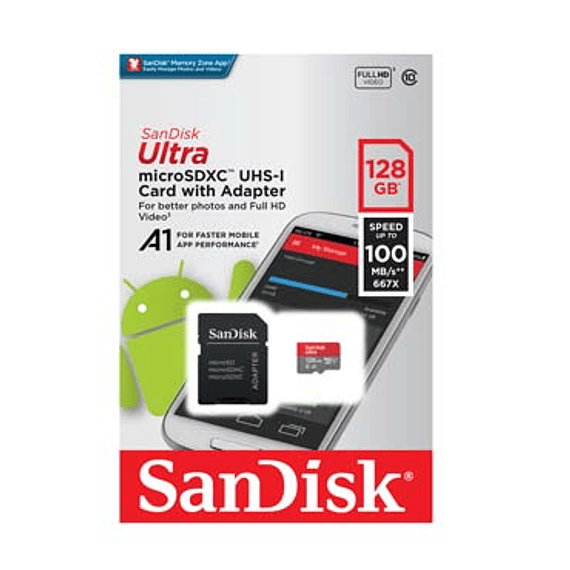 MEM MICRO SD GB128 SANDISK C10 UHS