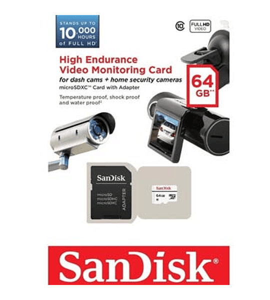 MEM MICRO SD GB64 SANDISK ENDURANCE