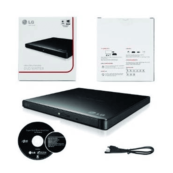 GRAB DVD EXT LG SLIM USB GP65 BLACK