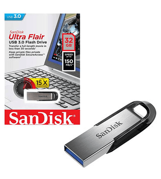 PENDRIVE GB32 SANDISK FLAIR 3.0