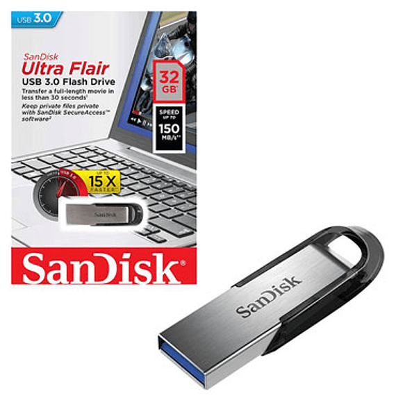 PENDRIVE GB32 SANDISK FLAIR 3.0