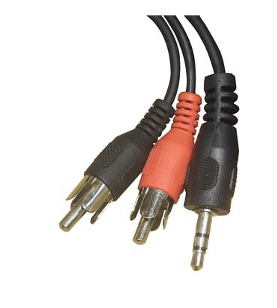 CABLE AUDIO PLUG 3.5 A 2 RCA M 3.0M