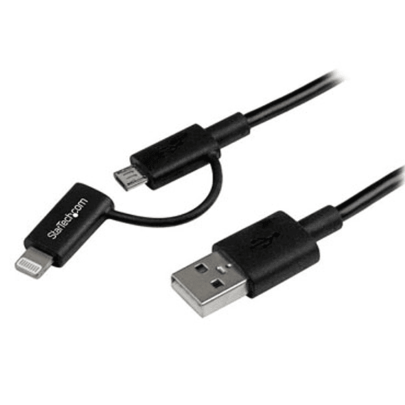 CABLE CEL LIGHTNING MICROUSB X2 TWC