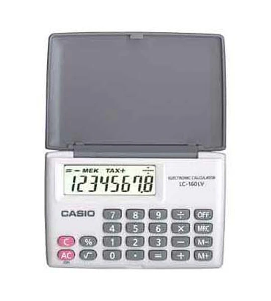 CALC CASIO 8 DIG LC-160-LV-WE-W