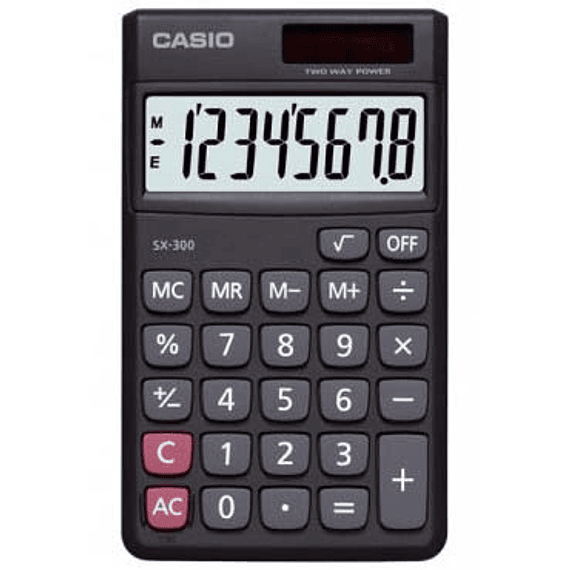 CALCULADORA CASIO 8 DIGS SL-300LV-W