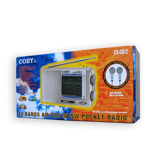 RADIO COBY PORTATIL AM/FM AUDIF