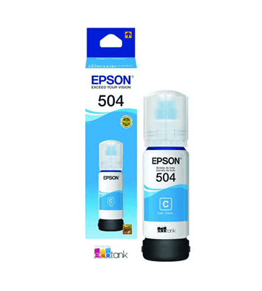 TINTA EPSON T504 CYAN BOTTLE 70ML