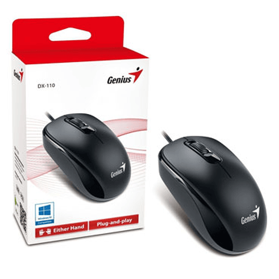 MOUSE GENIUS USB DX-110 NEGRO