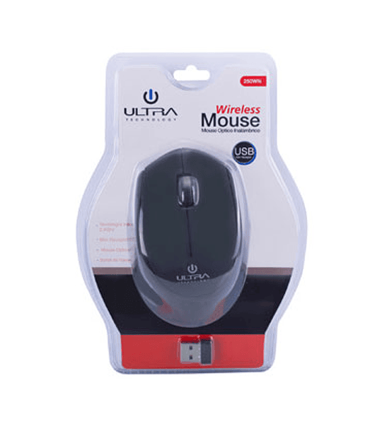 MOUSE WIREL ULTRA 250WN BLACK