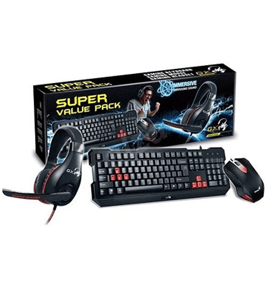 TEC KIT GAMER GENIUS KMH-200 USB