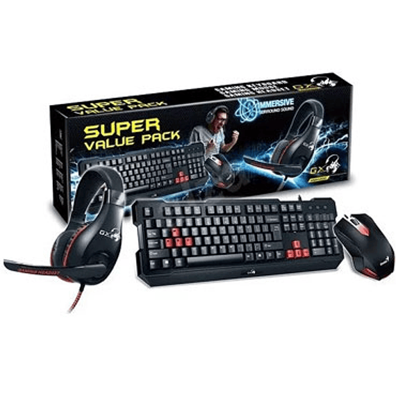 TEC KIT GAMER GENIUS KMH-200 USB