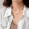 Collar gargantilla emoji smile plata S925 mujer