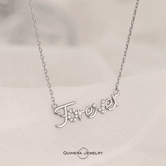 Collar forever plata S925 mujer