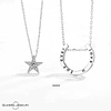 Collares estrella y luna juramento love u forever parejas