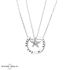 Collares estrella y luna juramento love u forever parejas