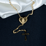 Collar rosario corazón virgen de Guadalupe
