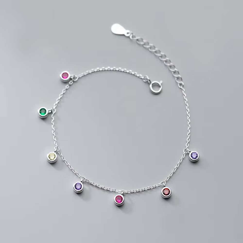 Pulsera con circones de colores