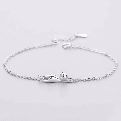 Pulsera gato cadena eslabonada