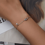 Pulsera con circón Plata Esterlina