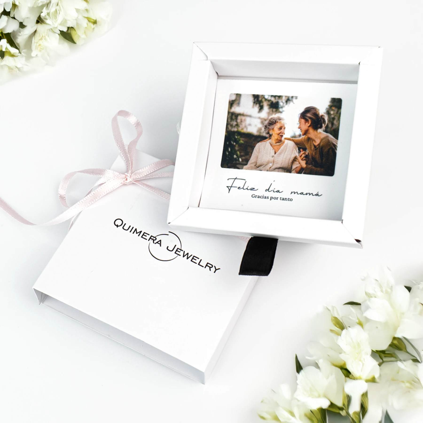 Empaque con foto y  mensaje personalizado