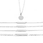 Set de joyas familiar regalo Navidad personalizable Plata Esterlina 925