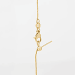 Collar dorado con dije de labubu