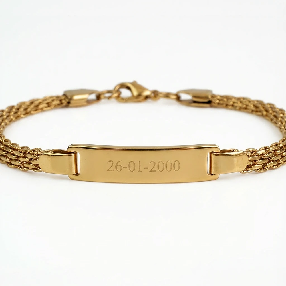 Pulsera esclava dorada tejido tipo serpiente