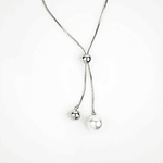 Collar corbatero de perlas ajustable