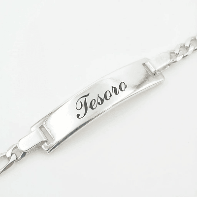 Pulsera esclava eslabonada para niño en Plata Esterlina S925