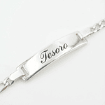 Pulsera esclava eslabonada para niño en Plata Esterlina S925