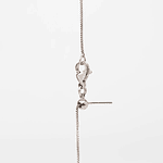 Relicario corazón plateado con incrustaciones