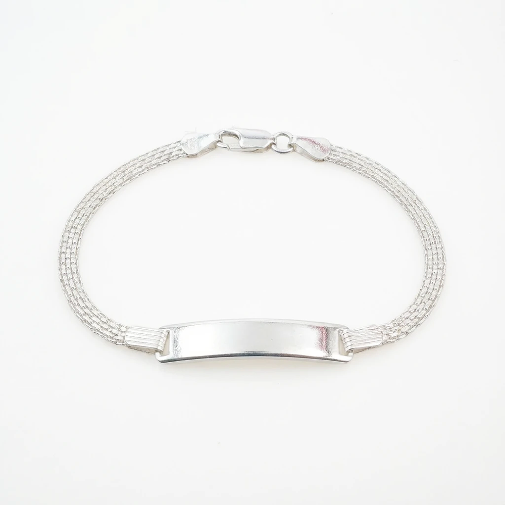 Pulsera esclava Plata 925 con tejido chinesco