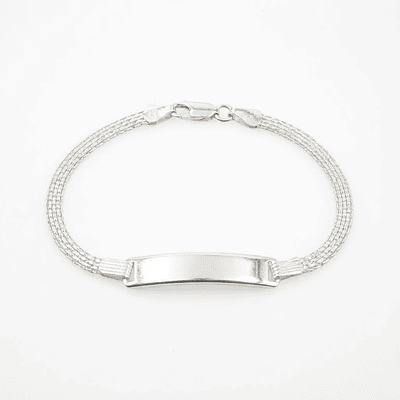 Pulsera esclava Plata 925 con tejido chinesco