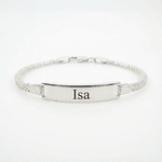 Pulsera esclava Plata 925 con tejido chinesco