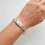 Pulsera esclava Plata 925 con tejido chinesco