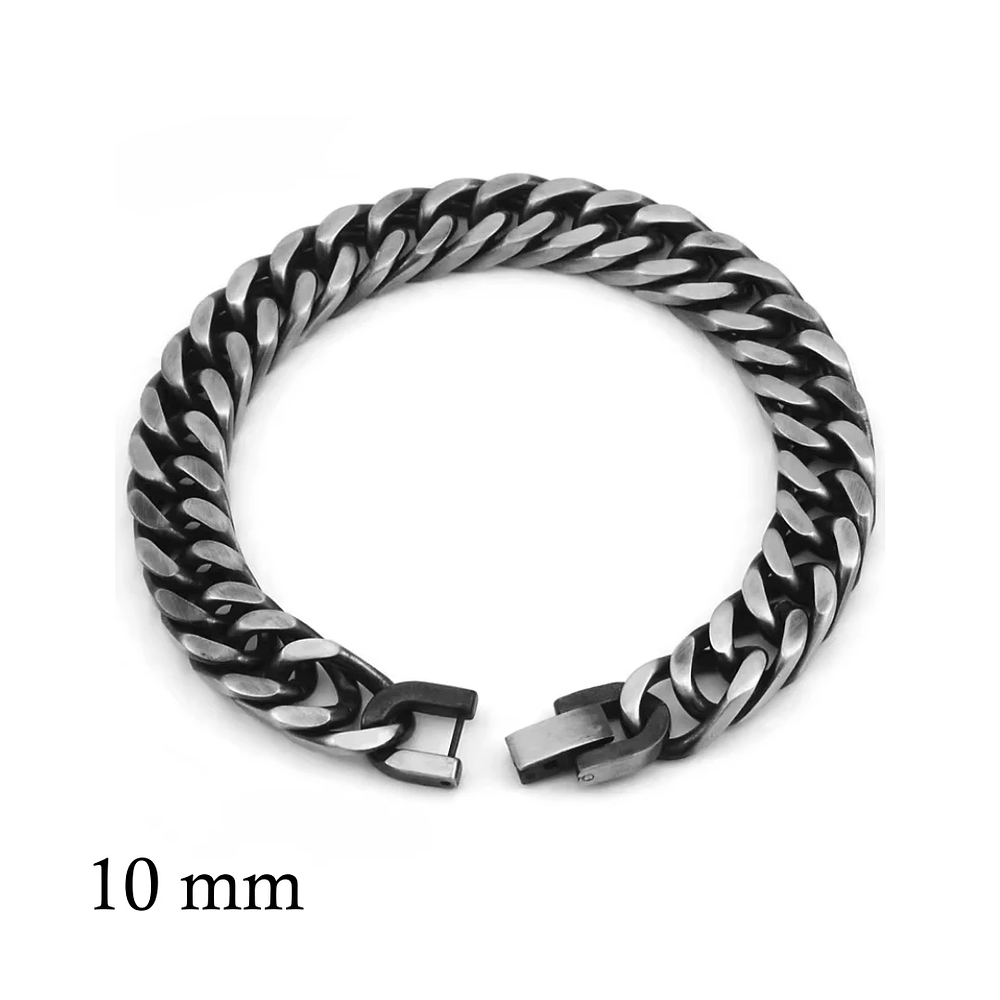 Pulsera eslabonada tipo cubana caballero