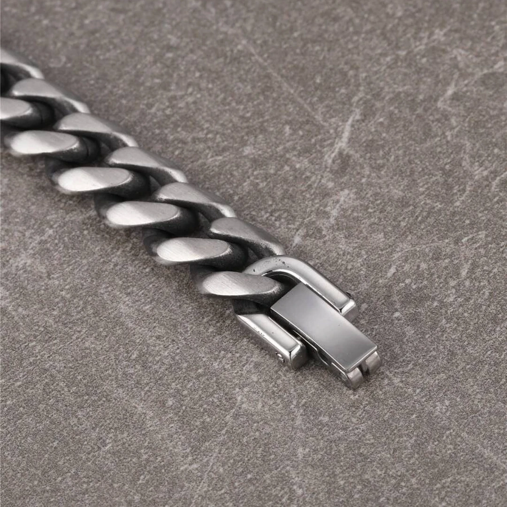 Pulsera eslabonada tipo cubana caballero