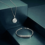 Kit collar y pulsera en Plata S925 para parejas personalizables