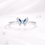 Anillo mariposa con incrustaciones Plata S925