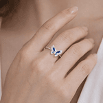 Anillo mariposa con incrustaciones Plata S925