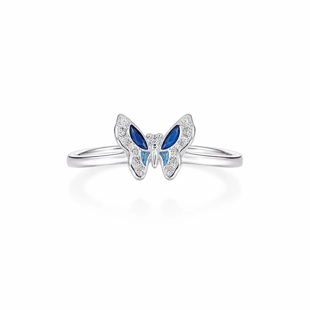 Anillo mariposa con incrustaciones Plata S925