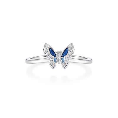 Anillo mariposa con incrustaciones Plata S925