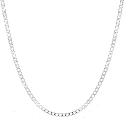 Cadena tipo eslabón Cubano en Plata S925 para Caballero