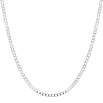 Cadena tipo eslabón Cubano en Plata S925 para Caballero