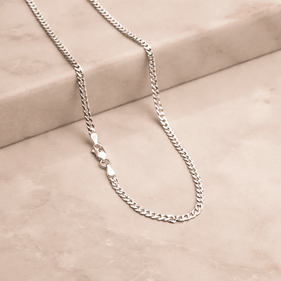 Cadena tipo eslabón Cubano en Plata S925 para Caballero