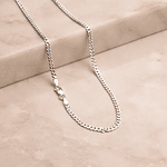 Cadena tipo eslabón Cubano en Plata S925 para Caballero