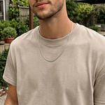 Cadena tipo eslabón Cubano en Plata S925 para Caballero